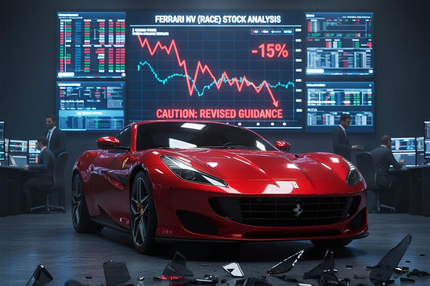 Ferrari Shares Plunge 15% After Forecasts, EV Shift