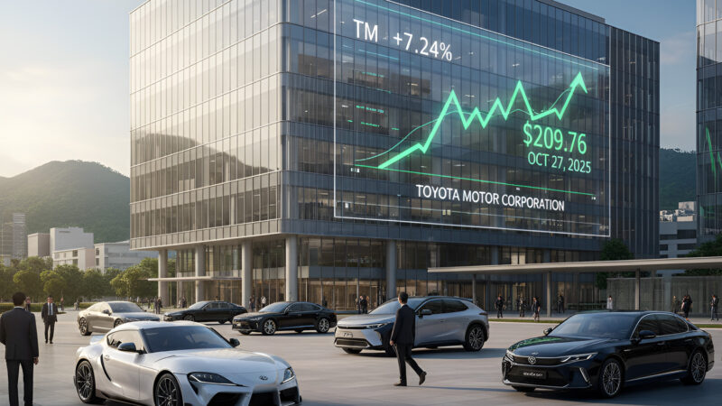 Toyota Stock Hits $209.76 52-Week High on Strong Momentum
