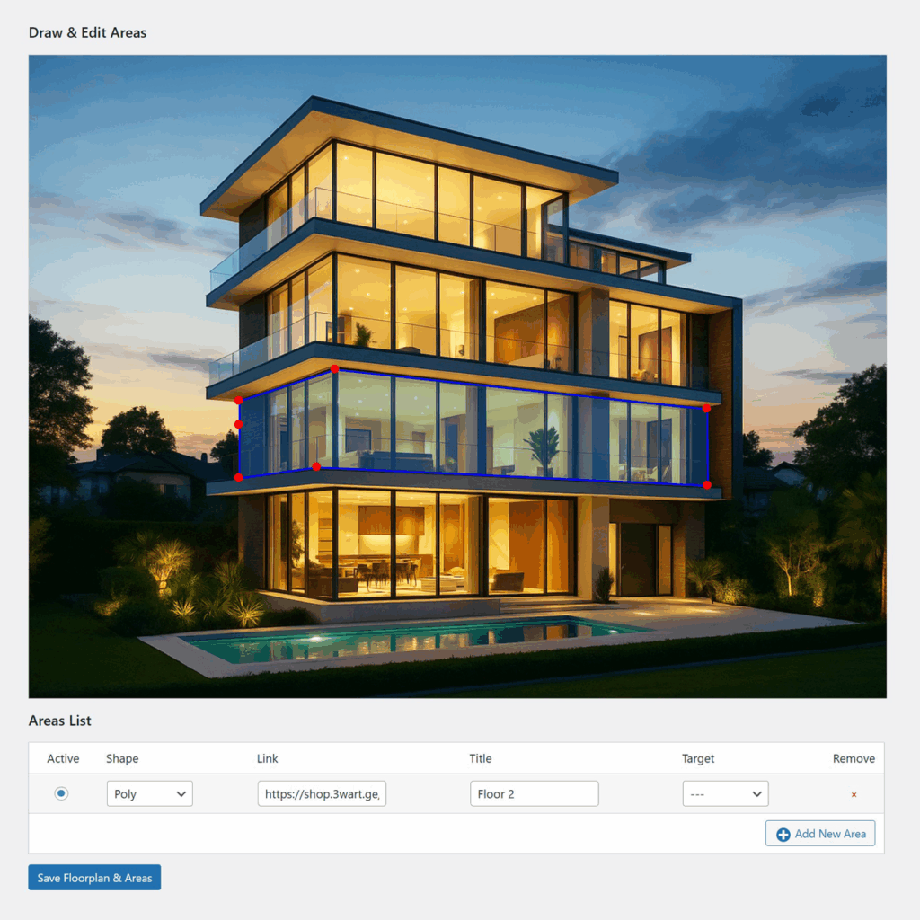 3wart Asset Builder For Real Estate Pro - Add floor plan