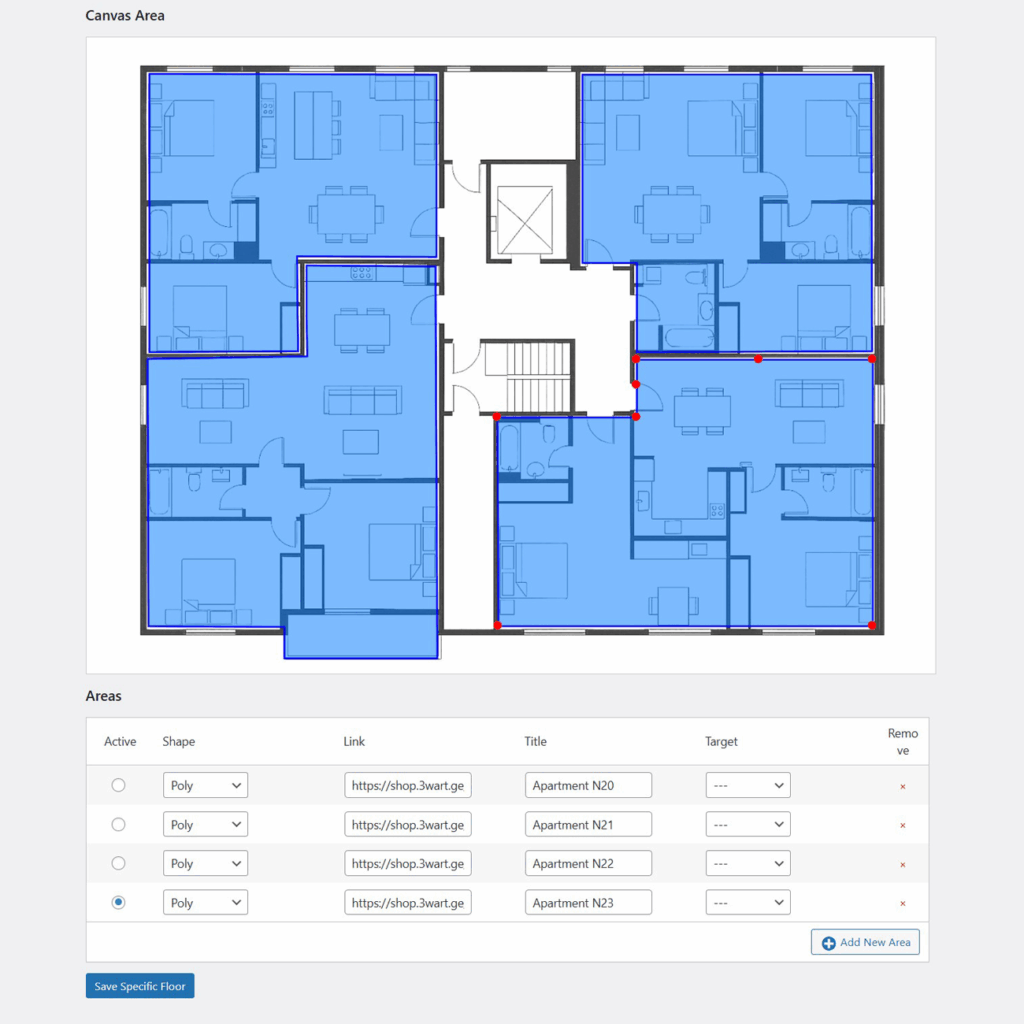 3wart Asset Builder For Real Estate Pro - Specific floor