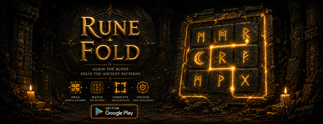 RuneFold dark mystical puzzle game